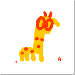 giraffe Posters and Art